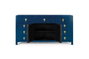 GINER Y COLOMER Buffet avec multiples portes et tiroirs bleu